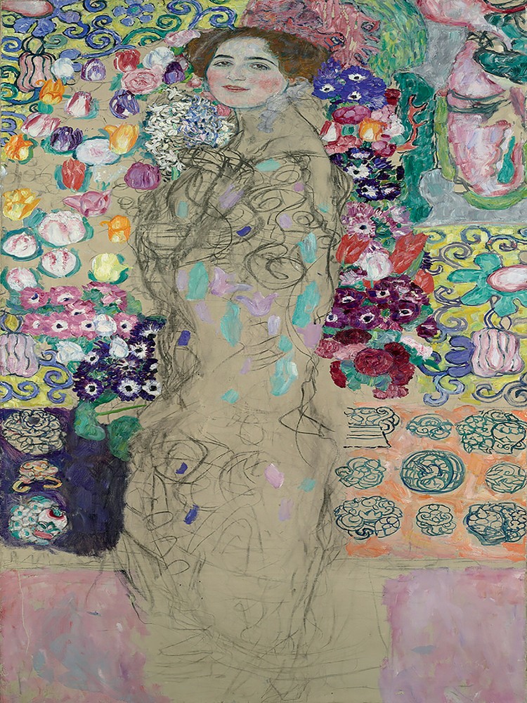 GUSTAV KLIMT art Vintage painting EUROPE Print  90cm for glass frames