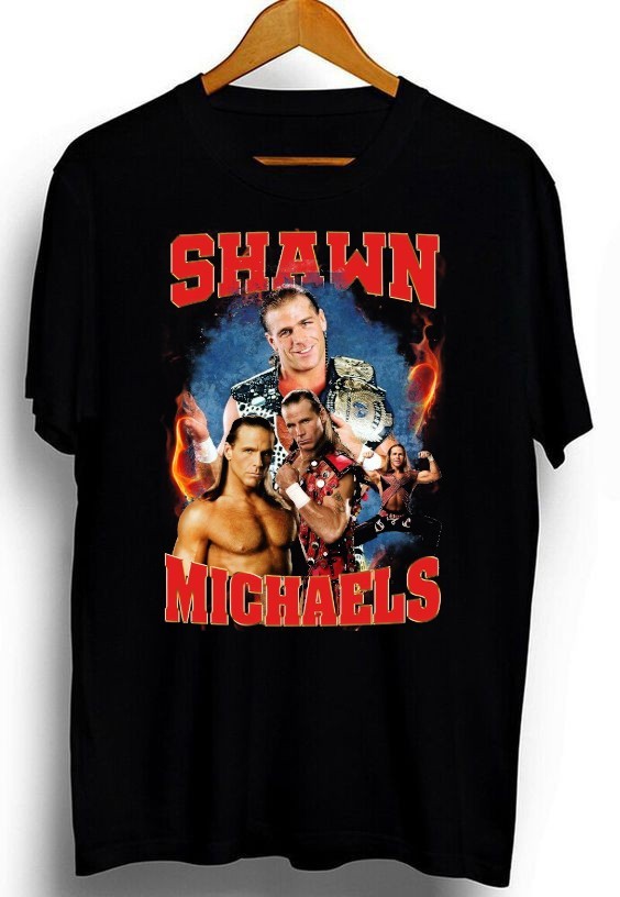 Shawn Michaels classic style wrestling unisex black shirt QT5576
