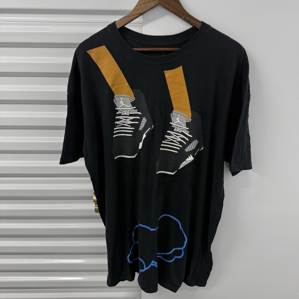 Nike Air Jordan Graphic T Shirt Black Sneaker Print Men’s 3XL