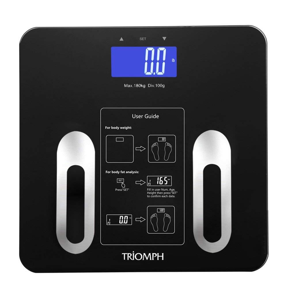 Precision Body Fat Scale with Backlit LCD Digital Bathroom Scale For Body Wei...