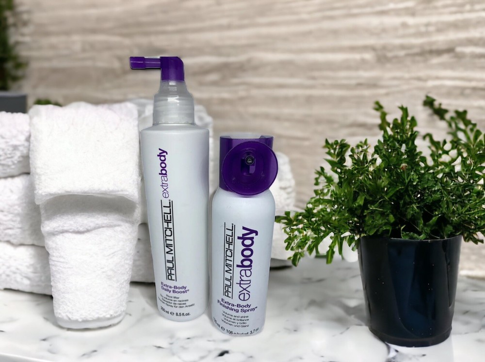 Paul Mitchell Extra-Body Daily Boost 8.5 oz + Extra Body Finishing Spray Set