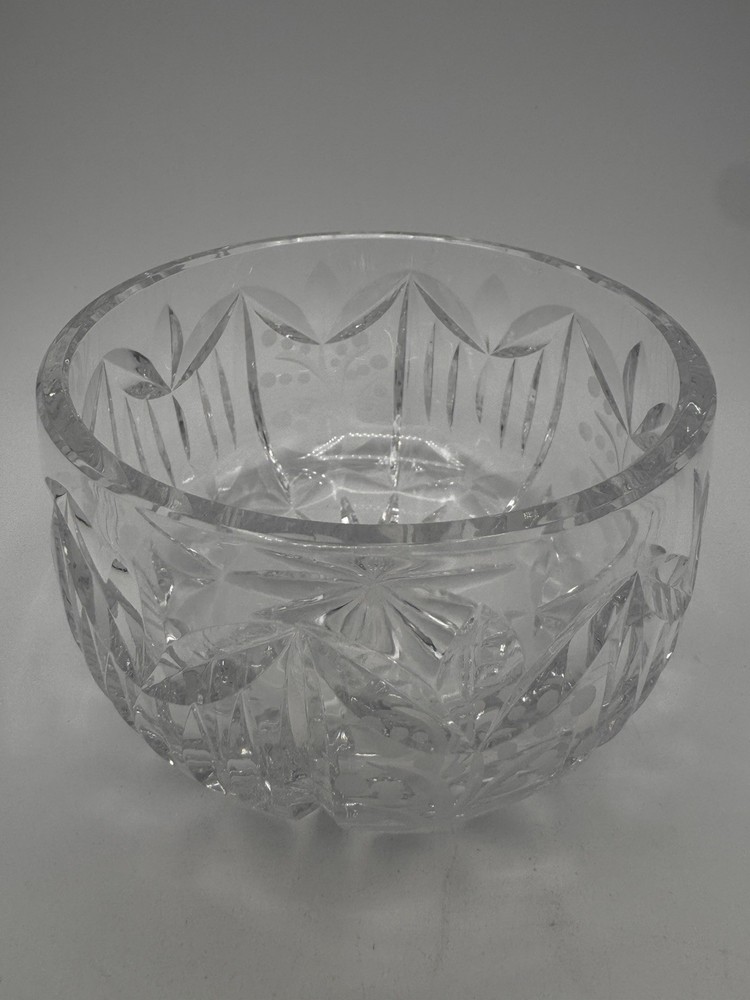 3-Inch High Cut Crystal Candy Bowl with 4.5-Inch Diameter