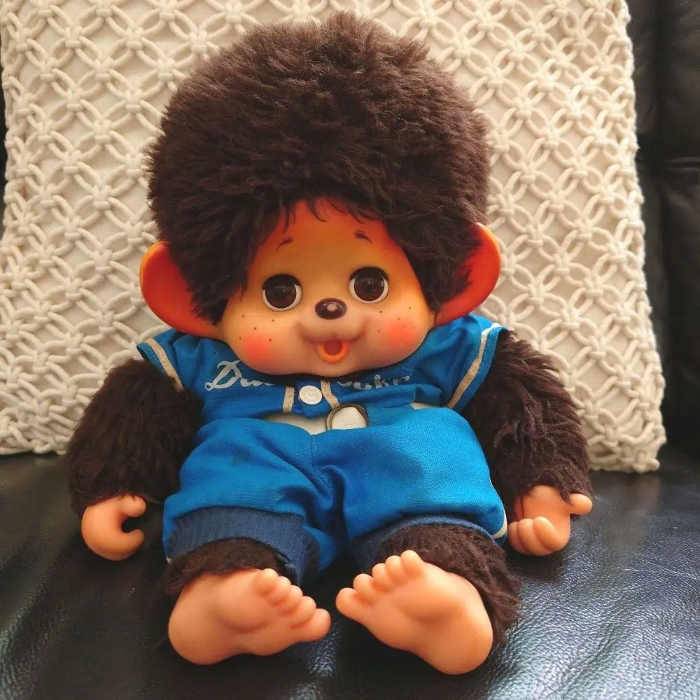 Showa Retro Monchichi Plush Toy Sleep Eye #e50e18