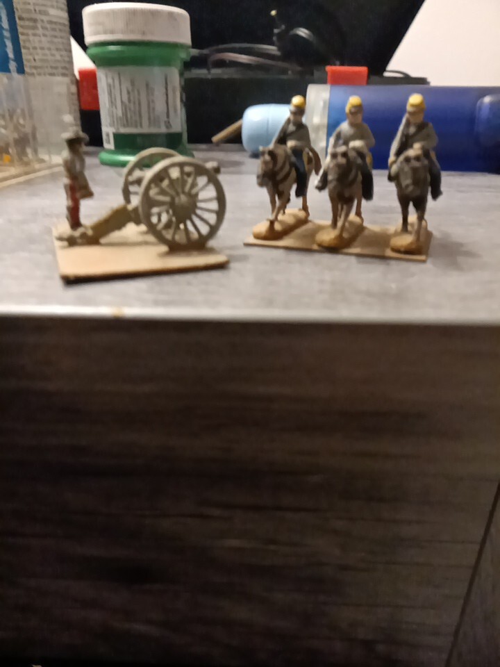 Vintage Miniature Hand Painted Civil War Soldiers