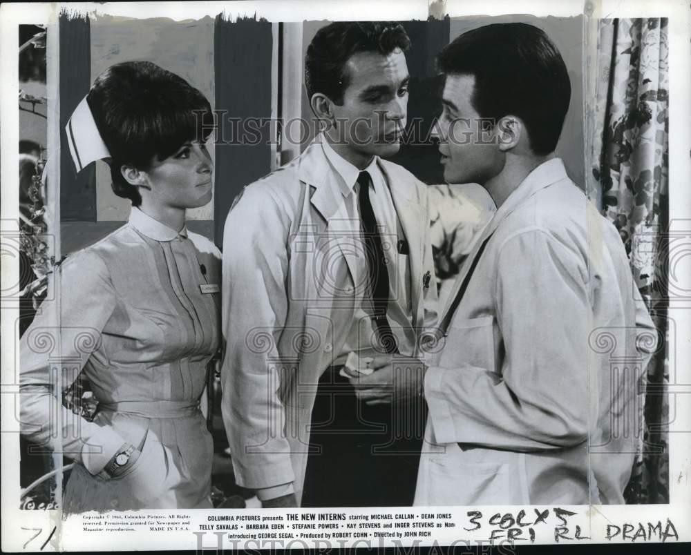 1964 Press Photo Stefanie Powers, Michael Callan & Dean Jones, 