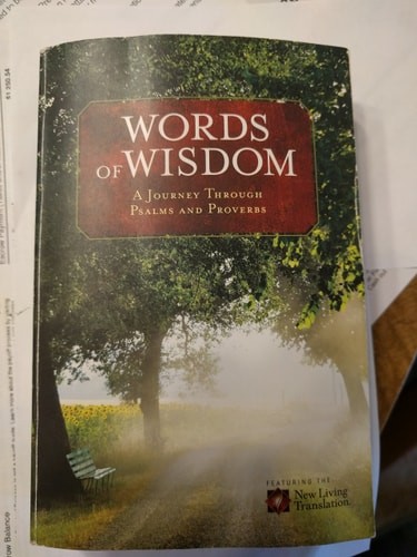 Words of Wisdom: A Journey Through Psalms and Proverbs by New Living Translation