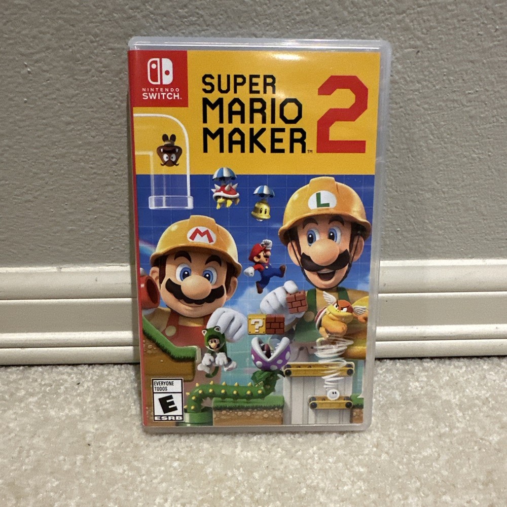Nintendo Super Mario Maker 2 Nintendo Switch Multiplayer w/ Case TESTED ✅