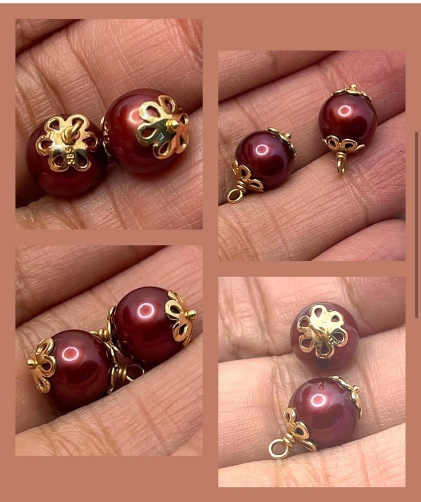 Authentic Pandora 14K Gold Compose Earrings Retired Rare Hard-to-Find