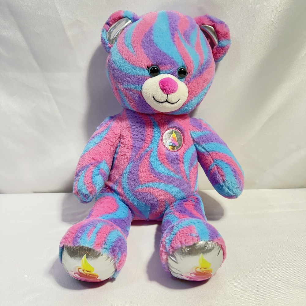 Mint 2018 Retired Build-A-Bear Sweet Swirls Ice Cream Bear Plush Teddy Bear