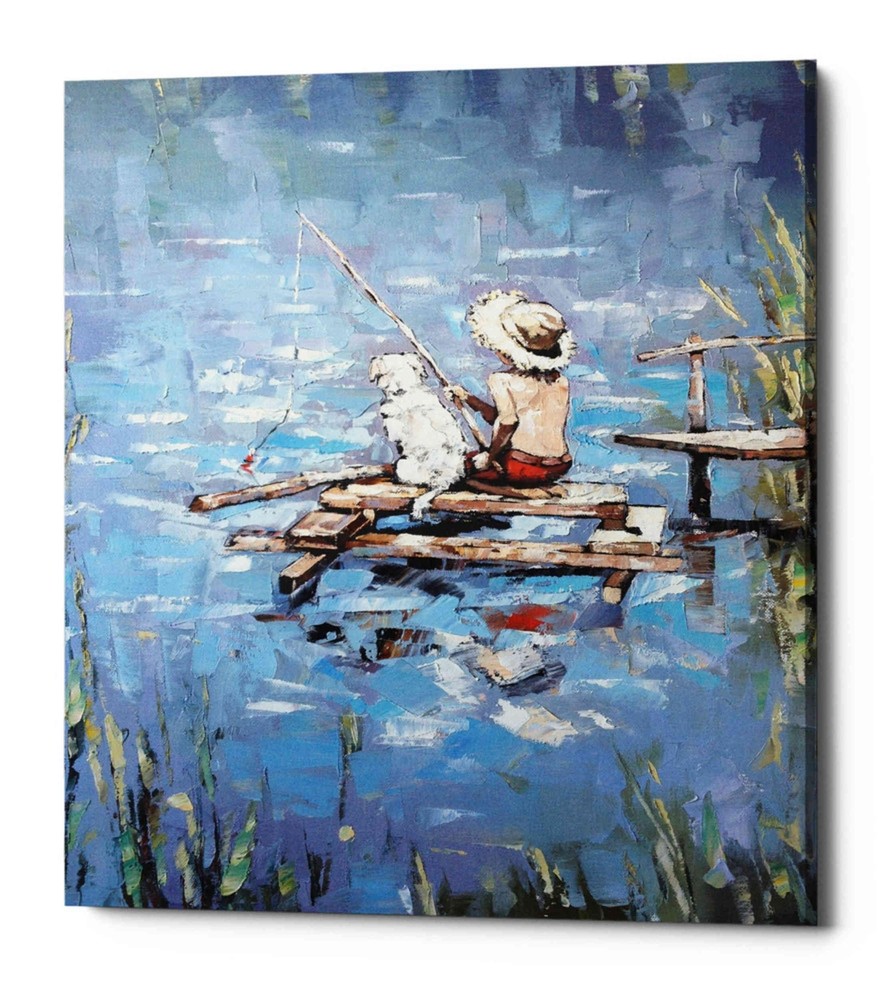 Epic Graffiti 'Fishermen' by Alexander Gunin, Canvas Wall Art, 16