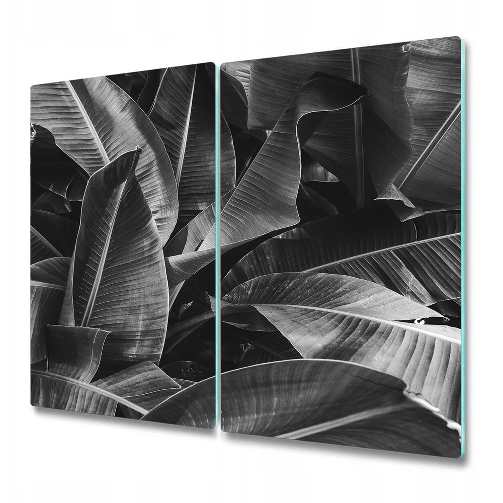 Glass Surface Protector Elegant Tropic Leaves bush spa growth dark bush jungle