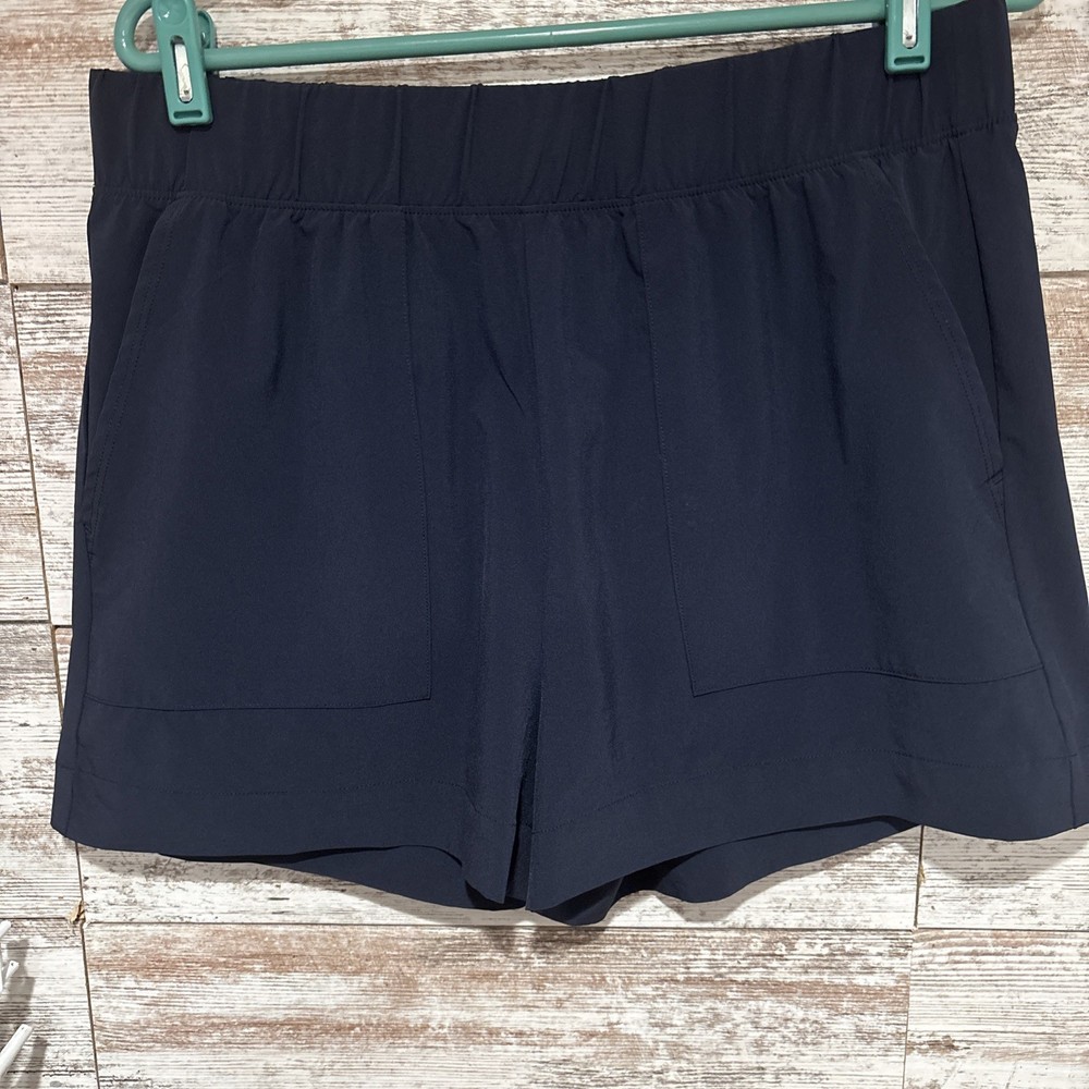 Beyond Yoga Women's Shorts Navy Size Large High Waisted Pull On