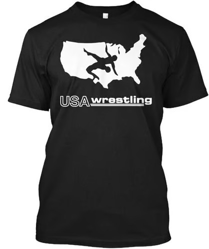 Usa Wrestling Graphic With Sayings - T-Shirt Made in the USA Size S to 5XL