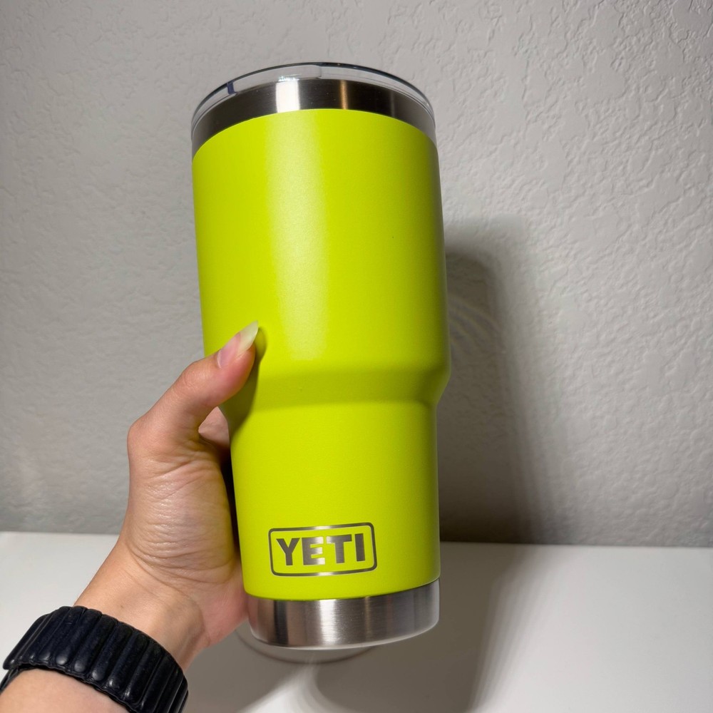Rare BRAND NEW YETI Rambler 30oz Tumbler with Magslider Lid - Chartreuse Green
