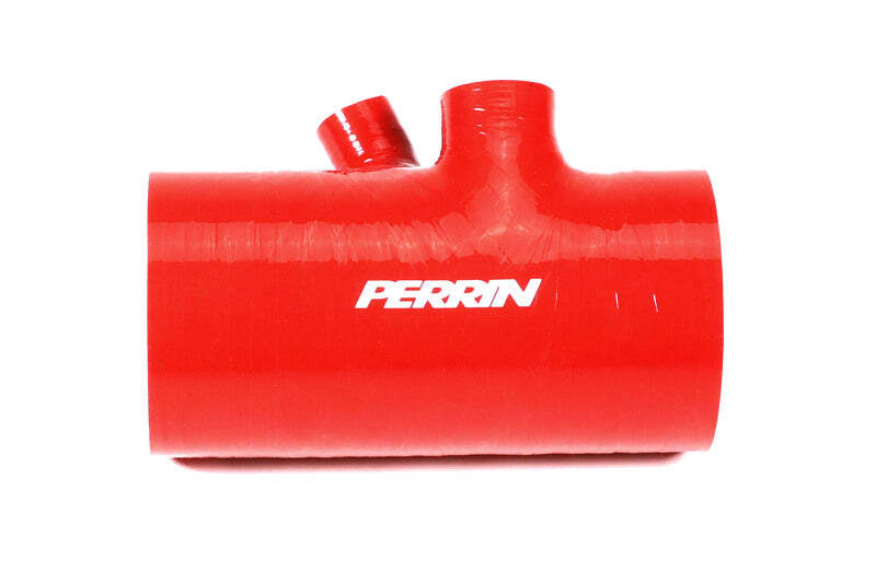 Perrin Fits 2022+ Subaru WRX Red 3in Turbo Inlet Hose w/ Nozzle (Short)