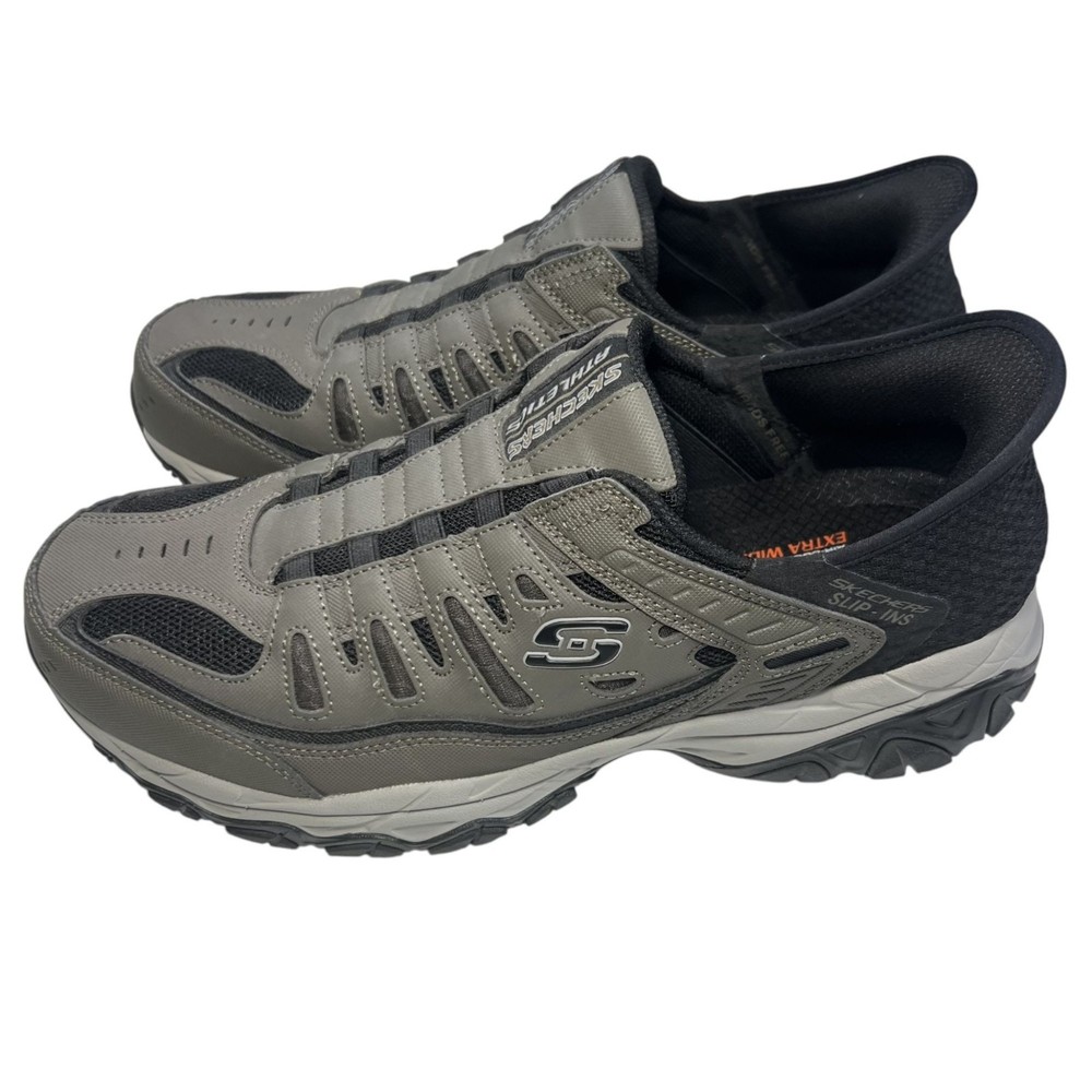 Skechers Mens Slip-ins After Burn Ridgeburn Shoes Size 13 Hands Free Extra Wide