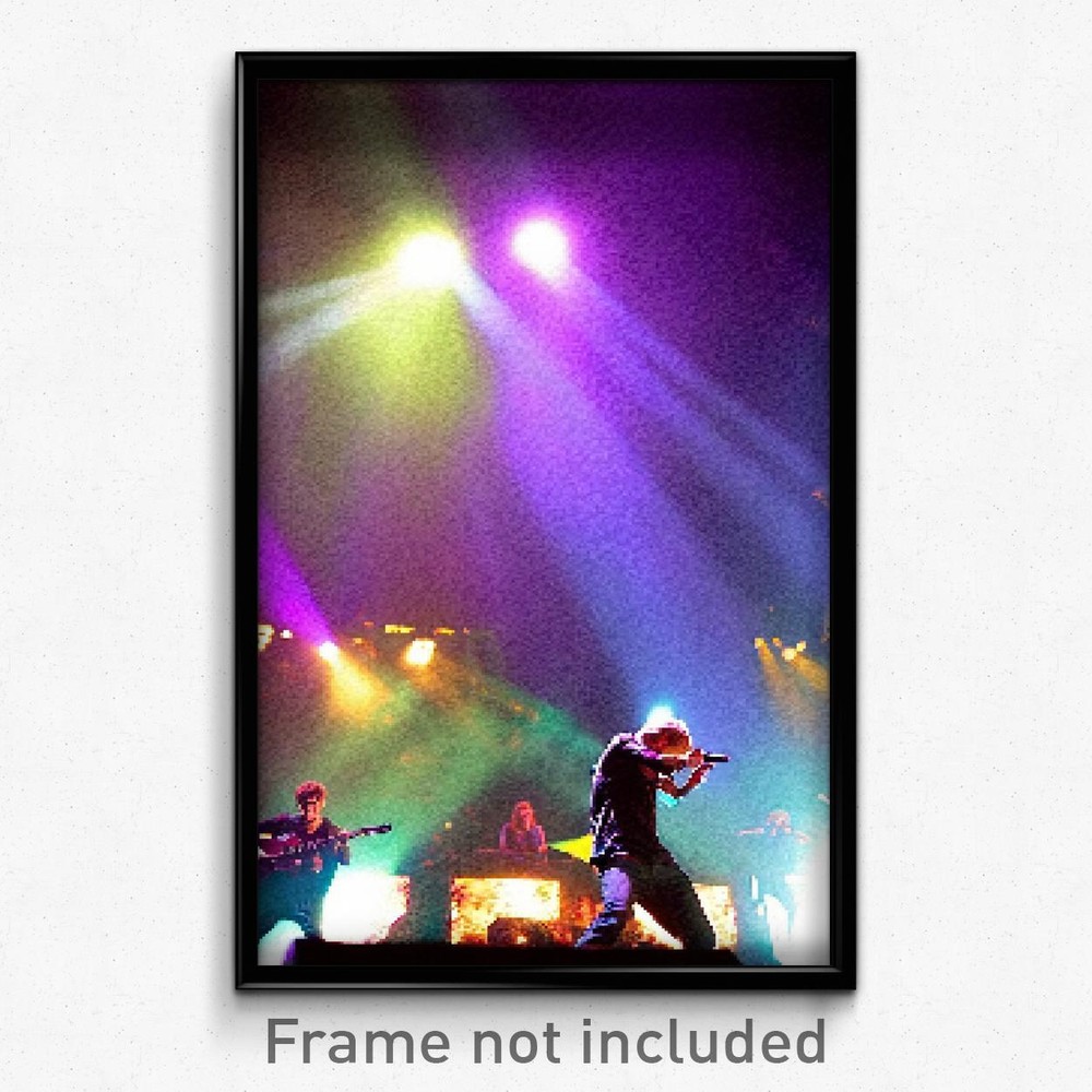 Pixel Art Poster - Dramatic Concert (8 Bit Psychedelic Trippy Video Game Print)