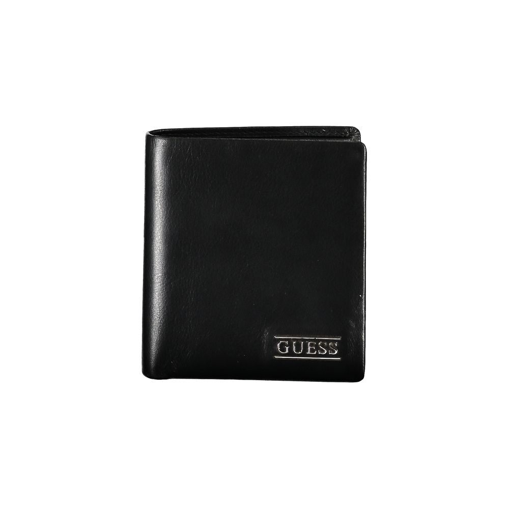 Guess Men's Elegant Black Leather Wallet – Stylish & Durable