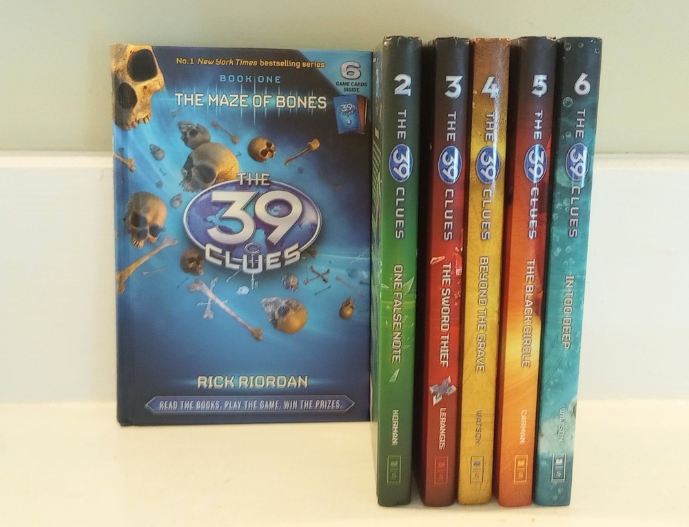 The 39 Clues Series Books 1-6 Young Adult Youth Books Rick Riordan