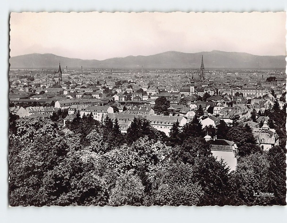 Postcard General View in Mulhouse France