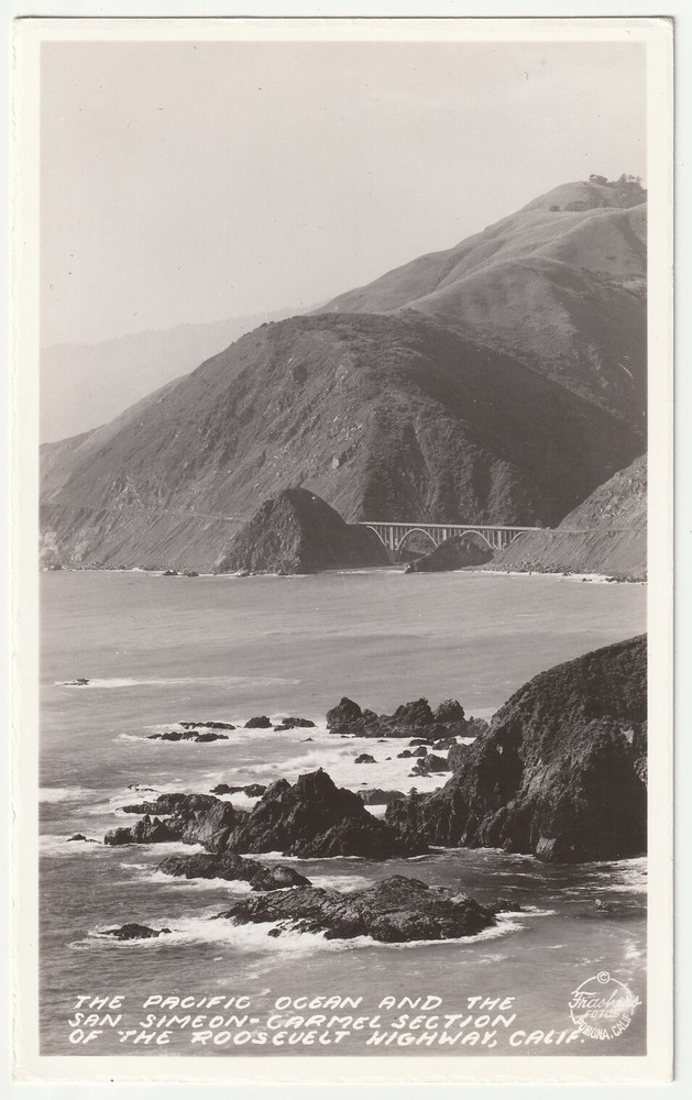 c1920s Simeon Carmel Section Roosevelt Hwy California CA RPPC DOPS Postcard