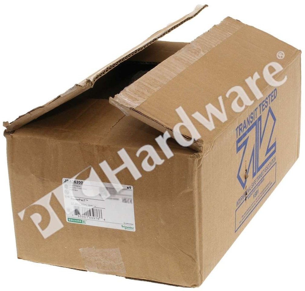 Surplus Open Schneider Electric JDA36200 Square D PowerPact JD 250 Breaker 200A