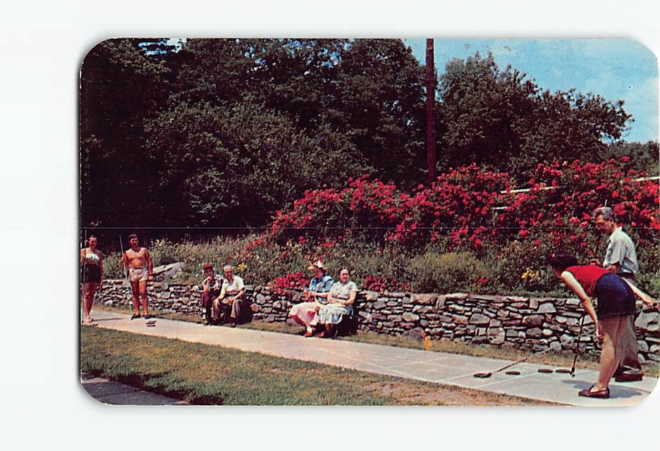 Postcard Shuffleboard The Pinehurst Canadensis Pennsylvania USA