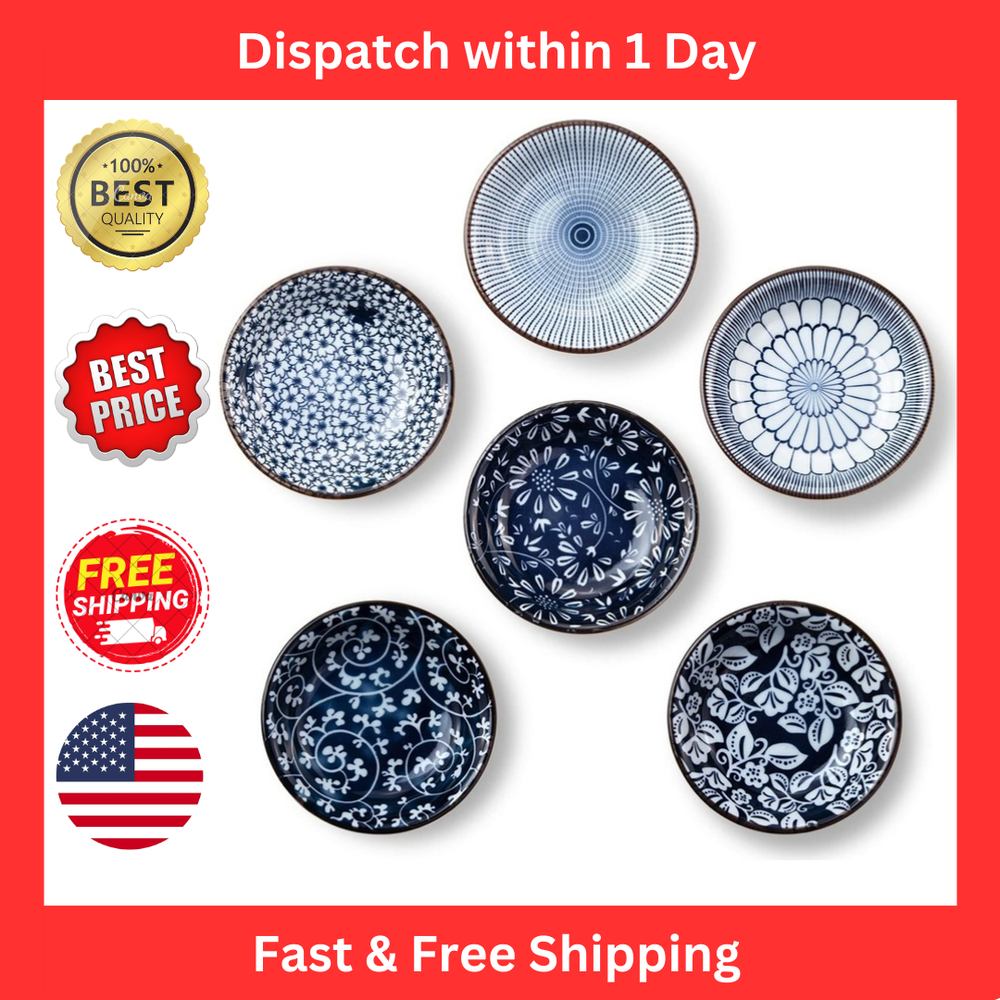 Dipping Bowls Soy Sauce Dish Ceramic 3 OZ Small Serving Bowls for Side Dishes