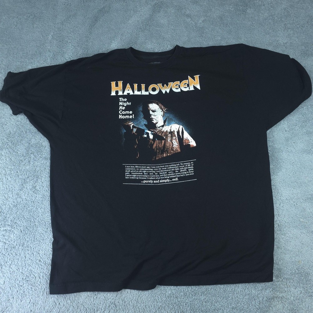 Halloween Michael Myers Shirt Mens 3XL Black Slasher Horror Movie Graphic Tee
