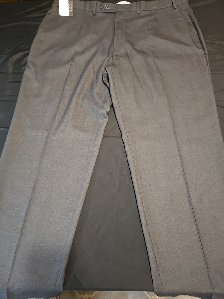 New(Other) IZOD Mens Charcoal Gray Pleated Business  Dress Pants/Slacks  42 X 30