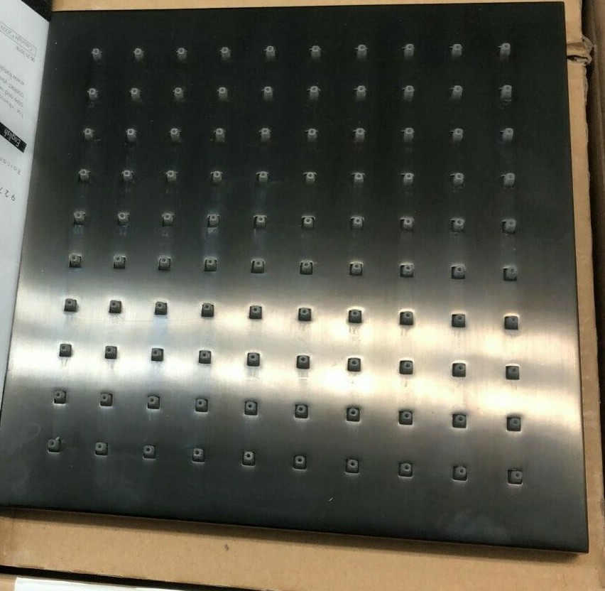 Fortis Abruzzo 1.8 GPM Single Function Rain Shower Head Model: 84760S1CBB-image