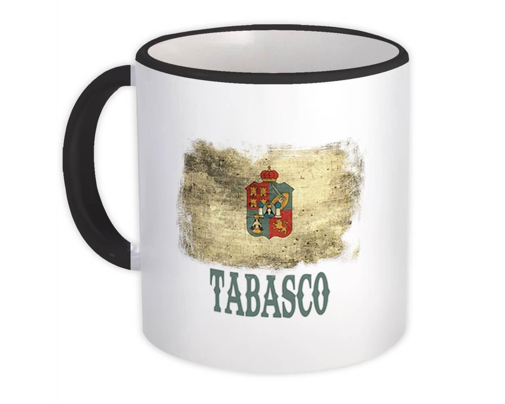 Gift Mug : Tabasco Mexico Distressed Flag Vintage Mexican Expat Country