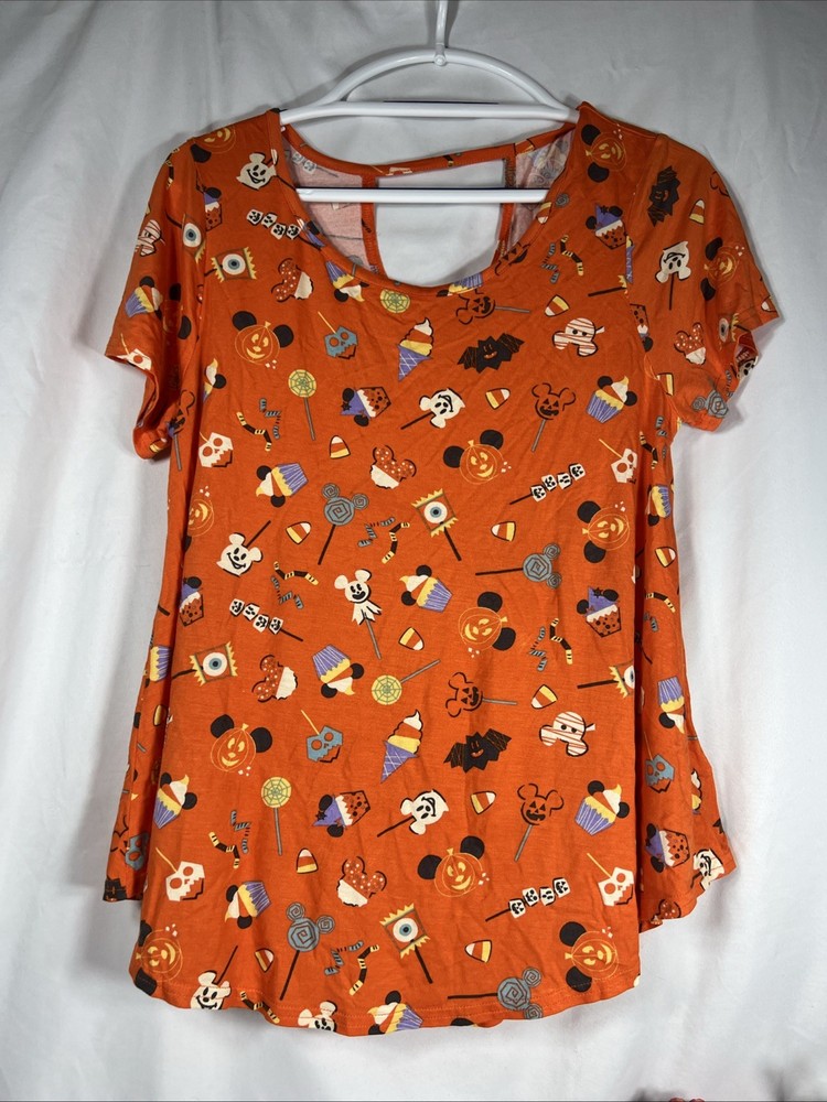 Disney Parks Halloween Pumpkin Snacks treats Shirt Medium