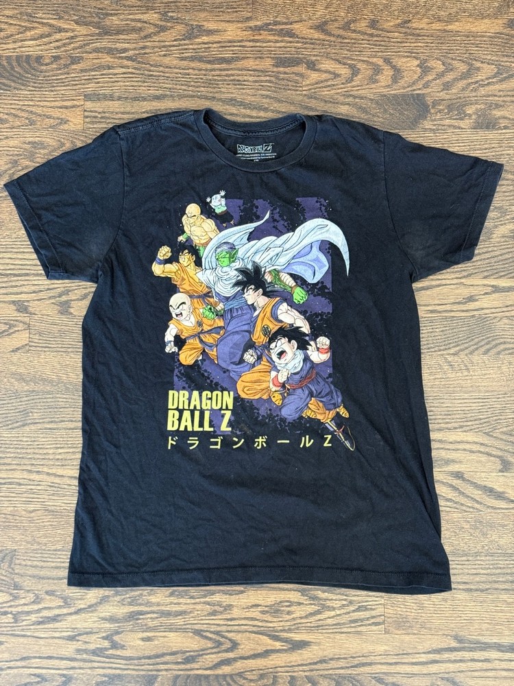 Dragon Ball Z Black T-Shirt Size L 100% Cotton