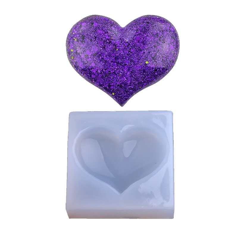 3D Love Heart Silicone Mold Soap Molds for DIY Jewelry Making Resin