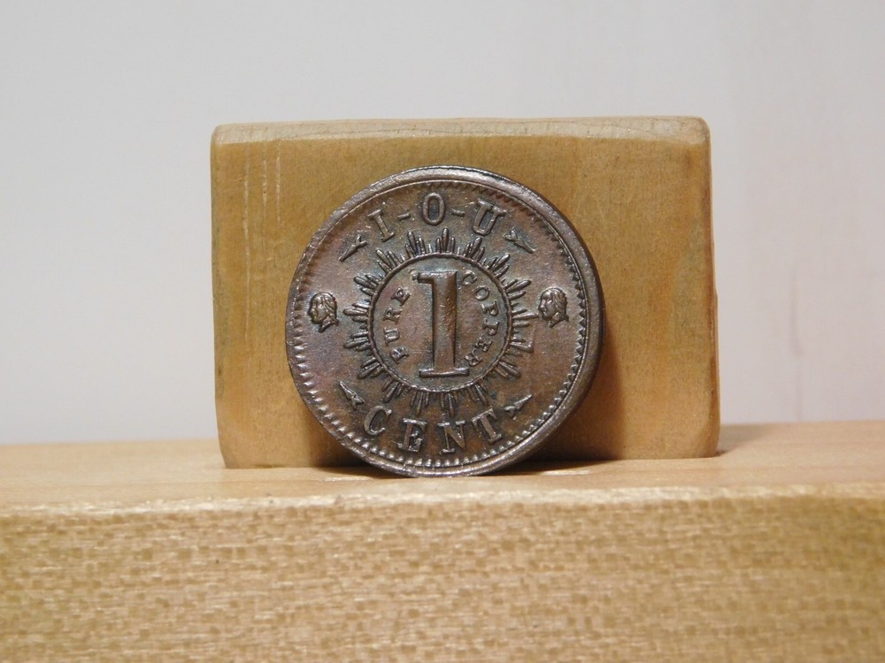 Civil War token 390/434a, patriotic type, copper