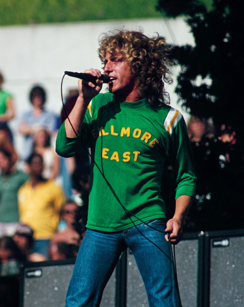 Roger Daltrey, of the Who on stage in Oakland @ Bill Graham's Day on the Green