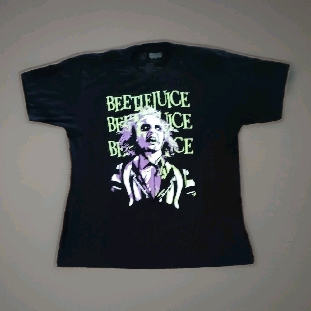 Beetlejuice Men's Black Short Sleeve Graphic T- shirt Size XL (46/48) NWT