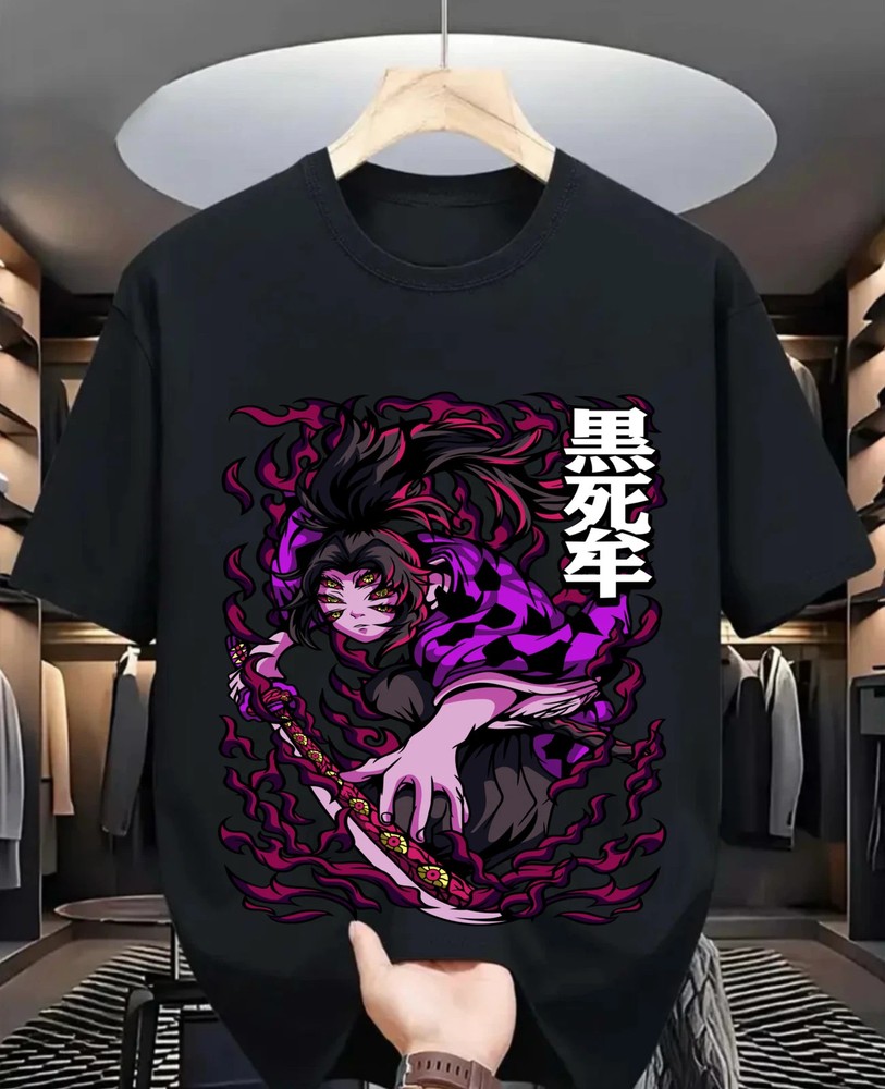 Anime Kokushibo Demon Slayer Kimetsu T-Shirt Size S-5XL, Gift For Friends