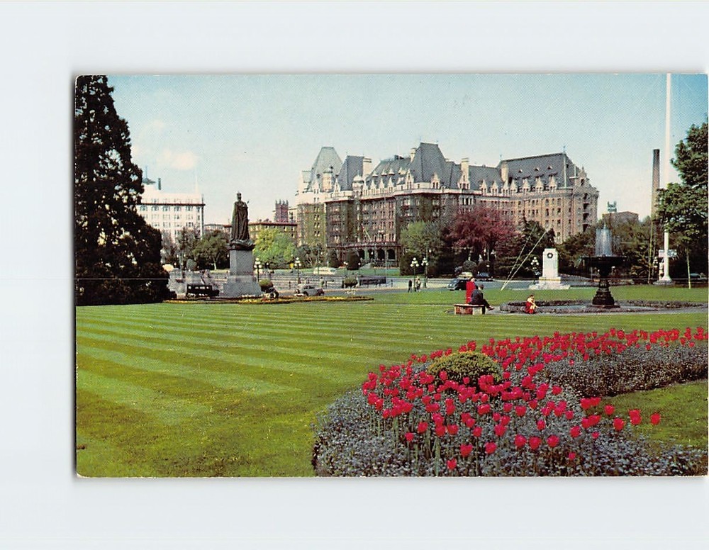 Postcard Empress Hotel From Parliament Buildings Victoria Canada