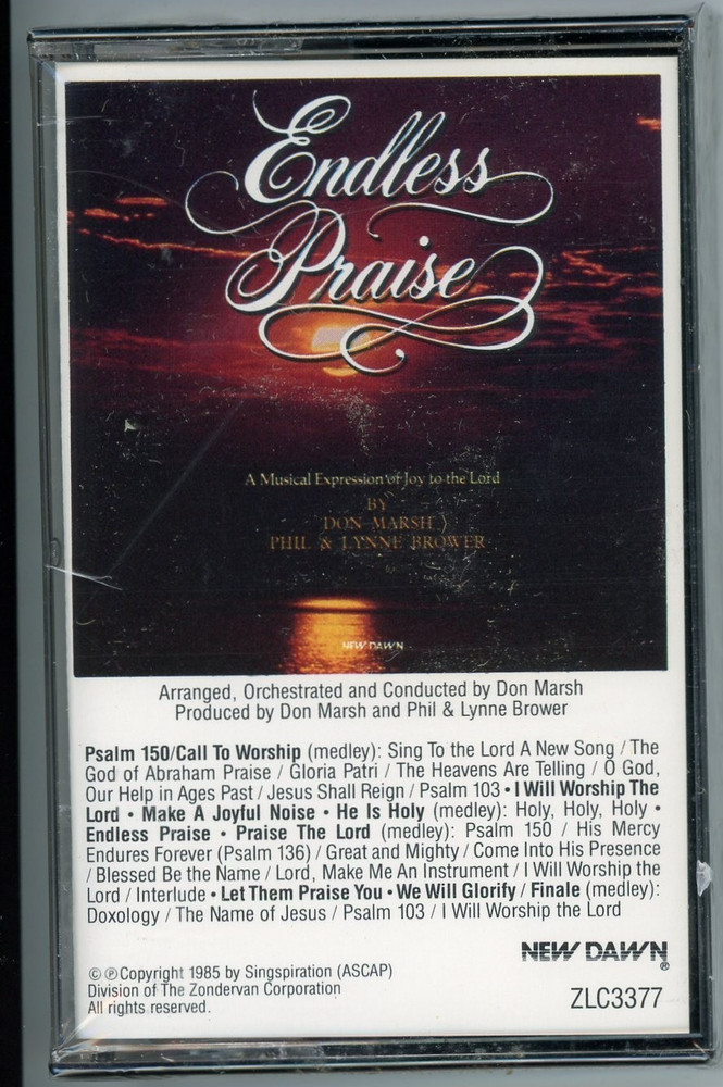 Endless Praise,  Cassette, NEW, Christian Music, 1985,  Worship, Sealed