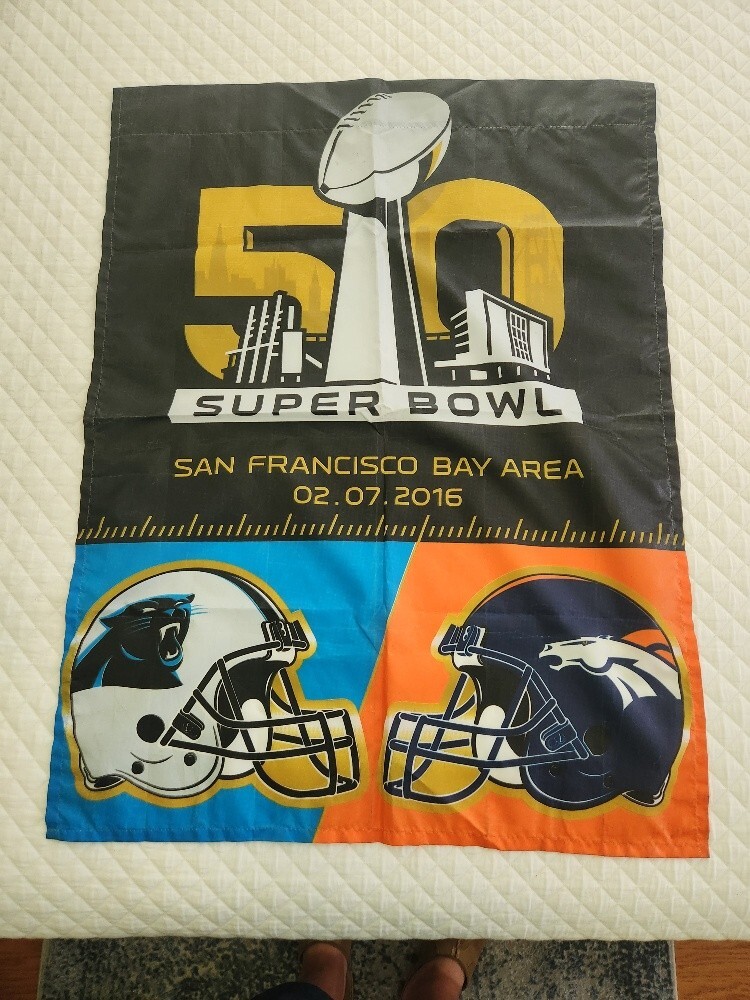 Super Bowl 50 Panthers vs Broncos Flag San Francisco 2016