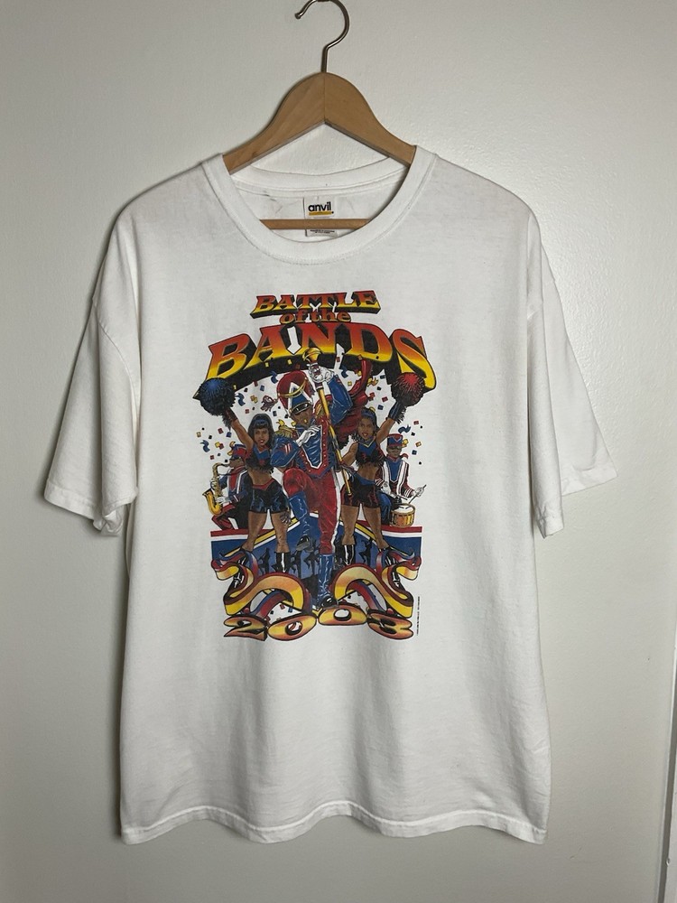 Vintage Y2K HBCU Battle Of The Bands Get Low Graphic T-shirt Double Sided Retro
