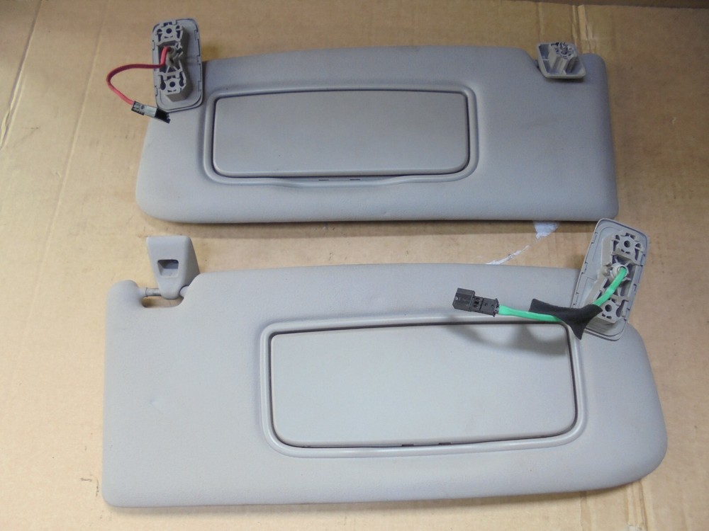 2005 Volvo S40 Sun Visors with Mirrors and Clips - Pair  
