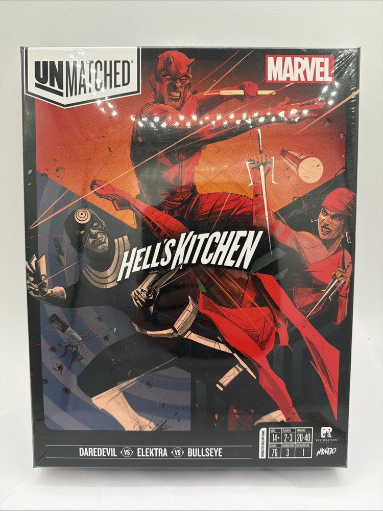 Unmatched: Marvel Hells Kitchen Sealed Board Game Daredevil Elektra Bullseye