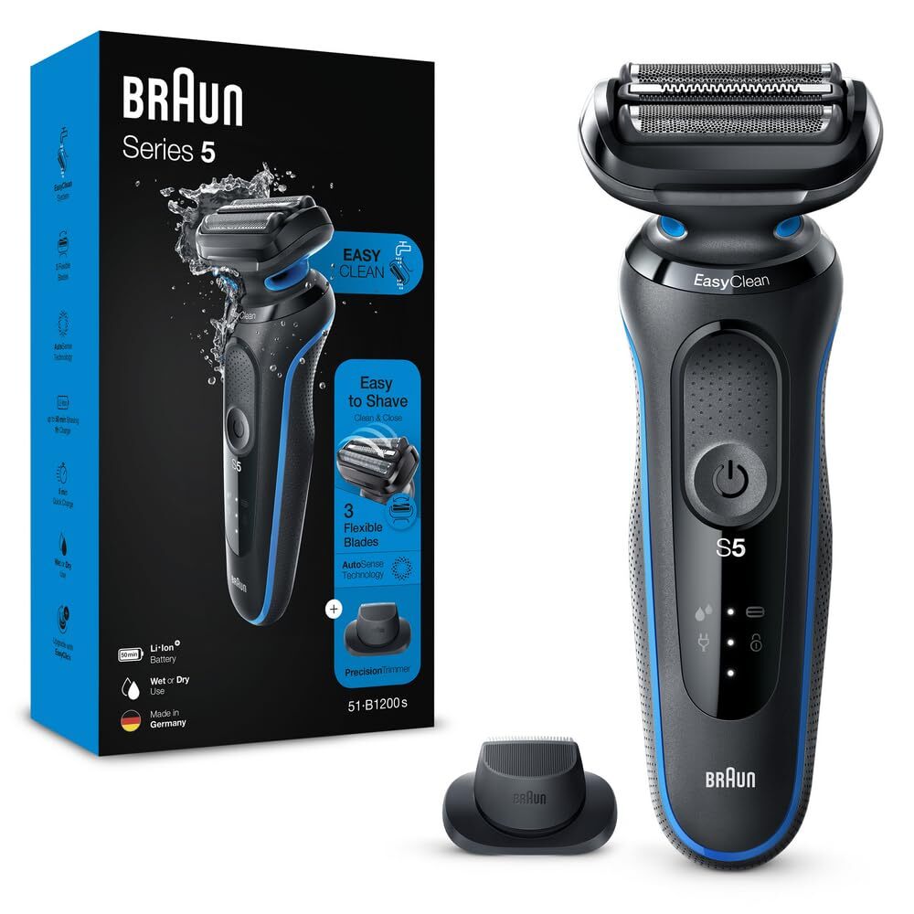 Series 5 5018s Rechargeable Wet & Dry Men's Electric Shaver with Precision Tr...