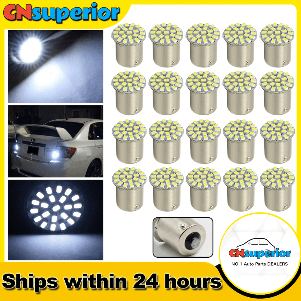 20X 1156/1157Car LED Bulb 1206 22SMD Light Brake/Turn/Tail/Revese Lamp White NEW