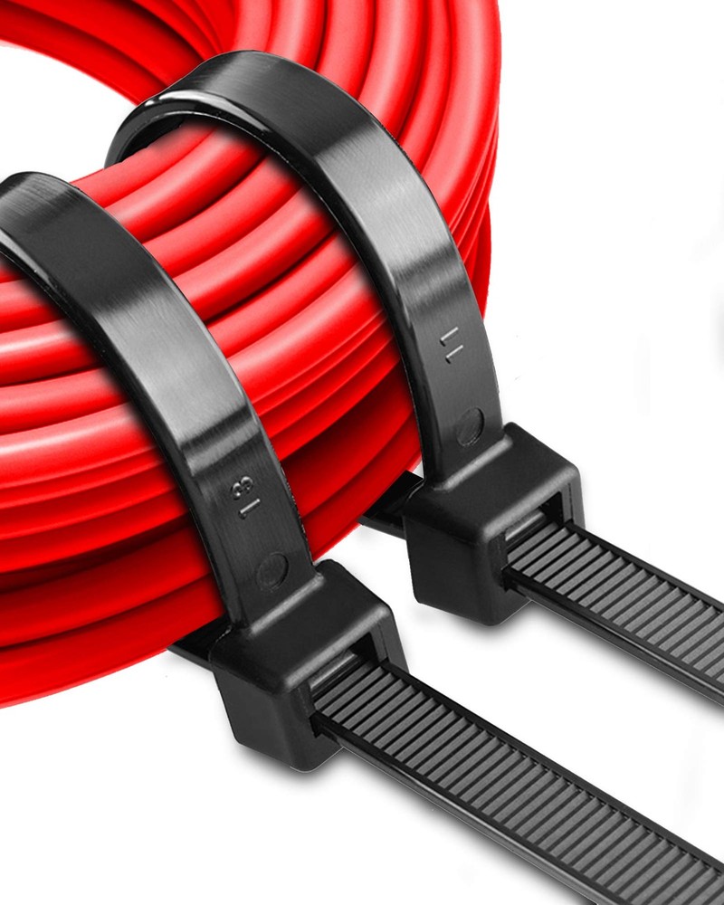 Long Zip Ties Heavy Duty 18 Inch UV Resistant 200lbs Cable Tie Wraps Black In...