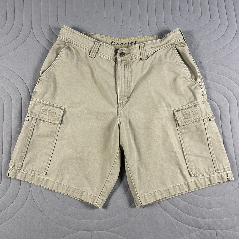 The North Face A5 Series Men's Cargo Shorts Khaki Size 34 Cotton Outdoor Utility