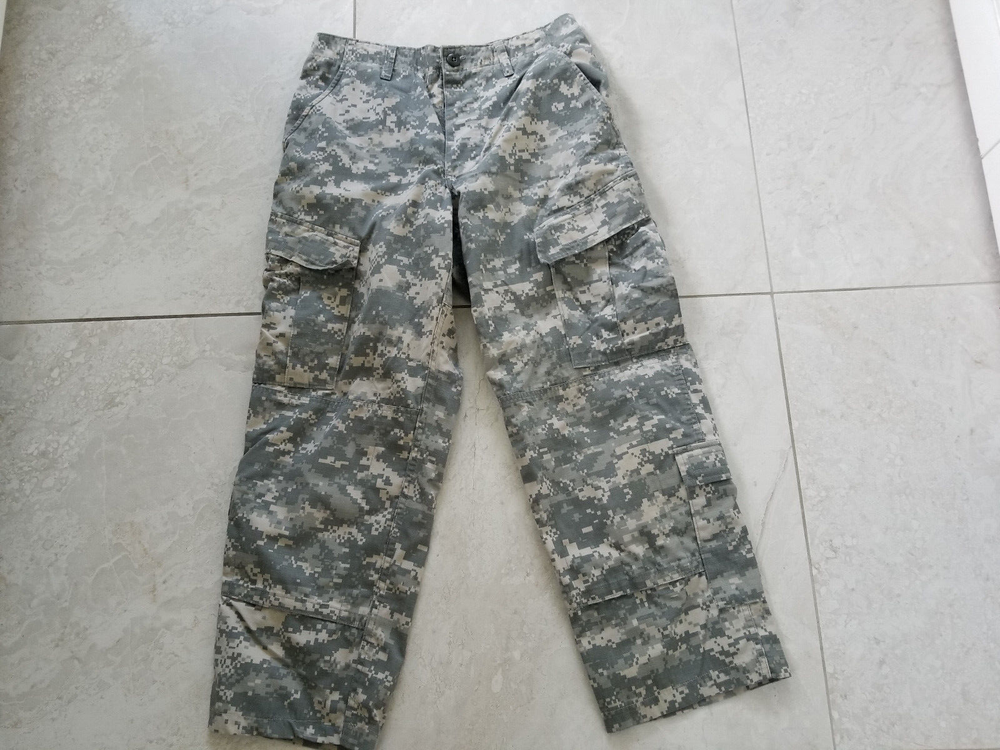 Men's Army Combat Camo Cargo Pants Small Regular Size